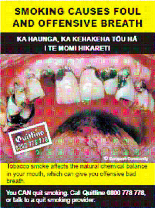 NZ 2008 Health Effects mouth - diseased organ, gross, bad breath